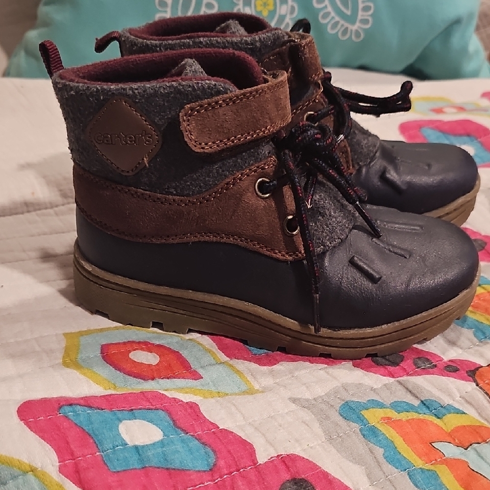 Carter's Kids' Brown and Gray Boots